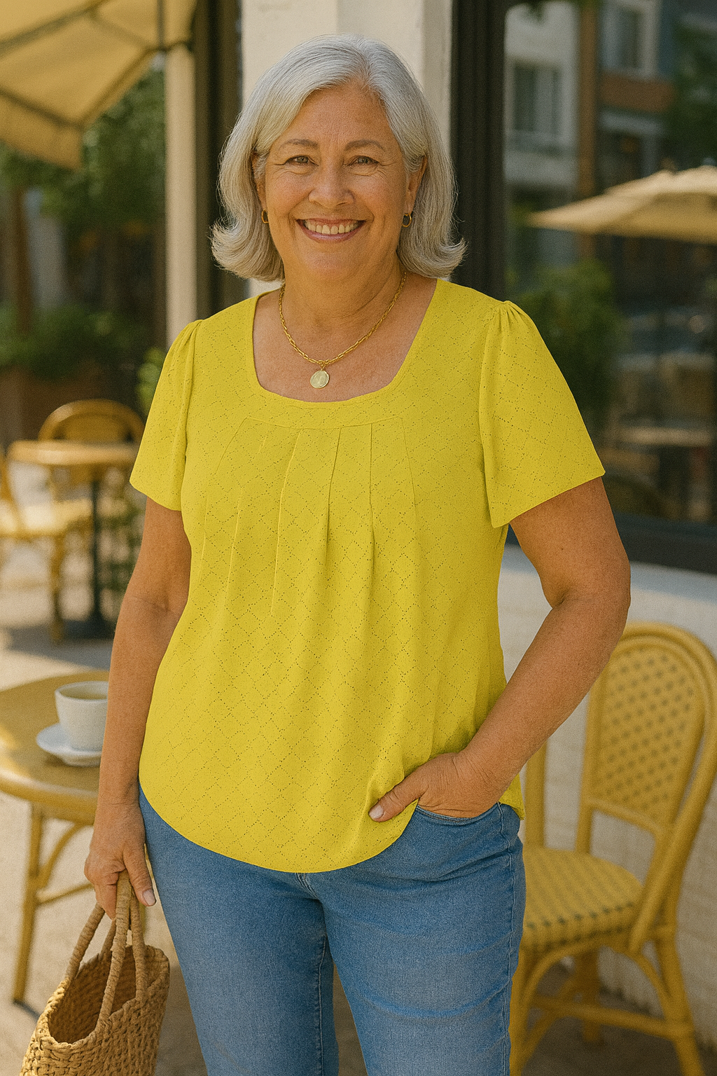 Luxe Pleated Comfort Top