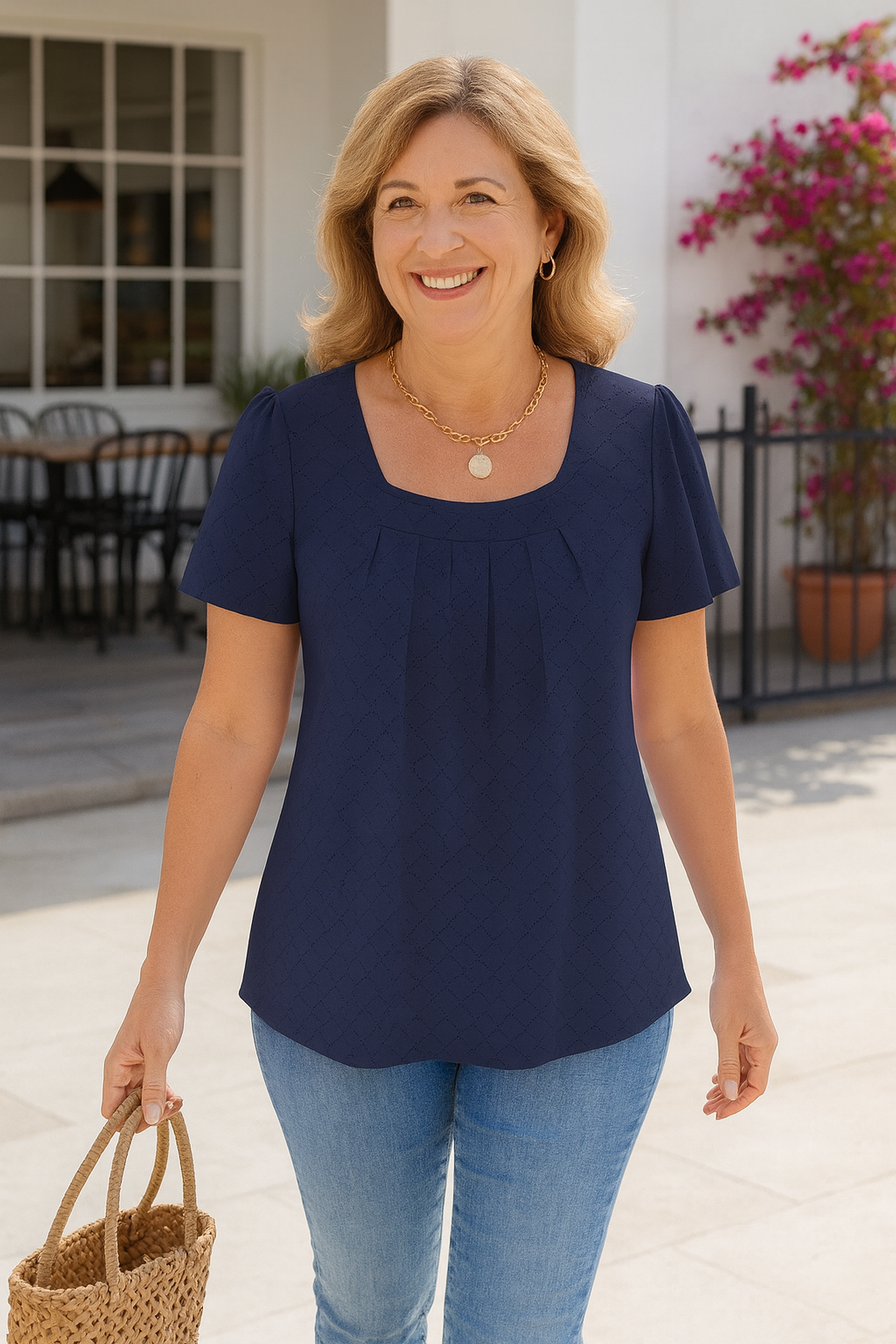 Luxe Pleated Comfort Top