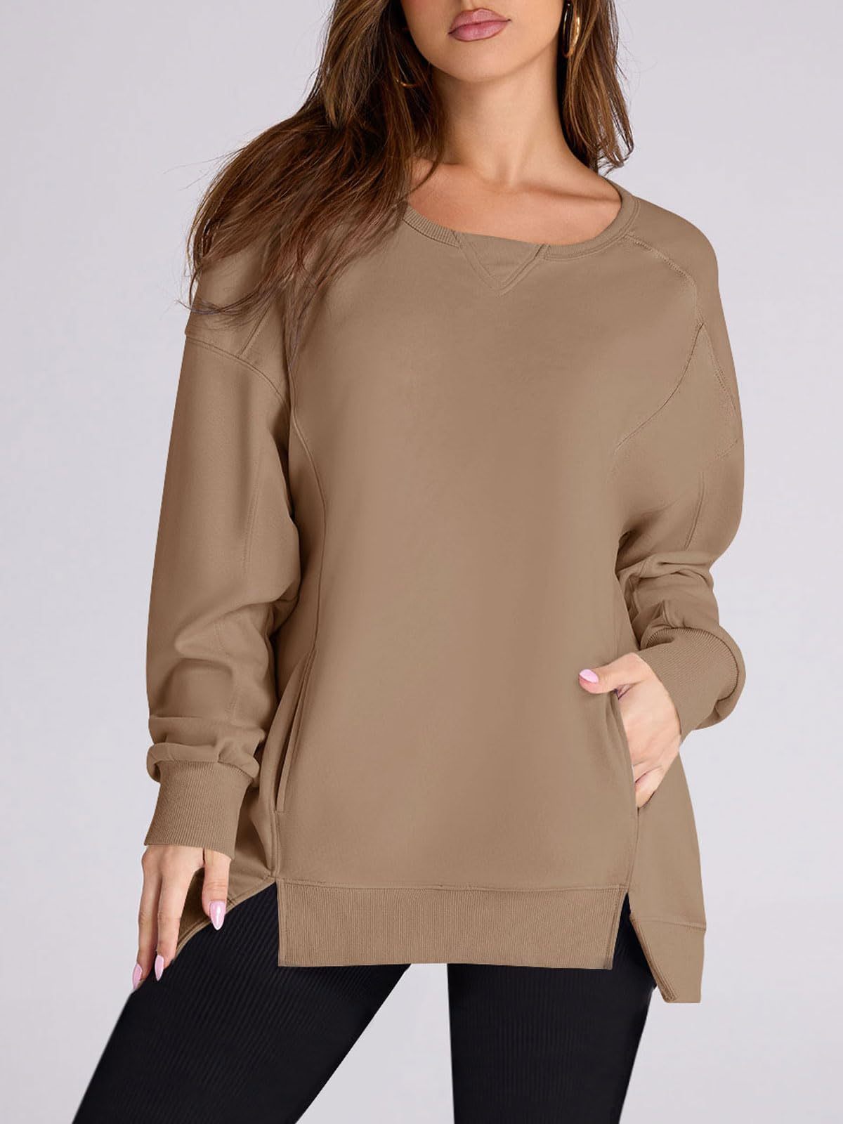 2024 FALL NEW WOMEN‘S OVERSIZED PULLOVER WITH POCKETS (BUY 2 FREE SHIPPING)