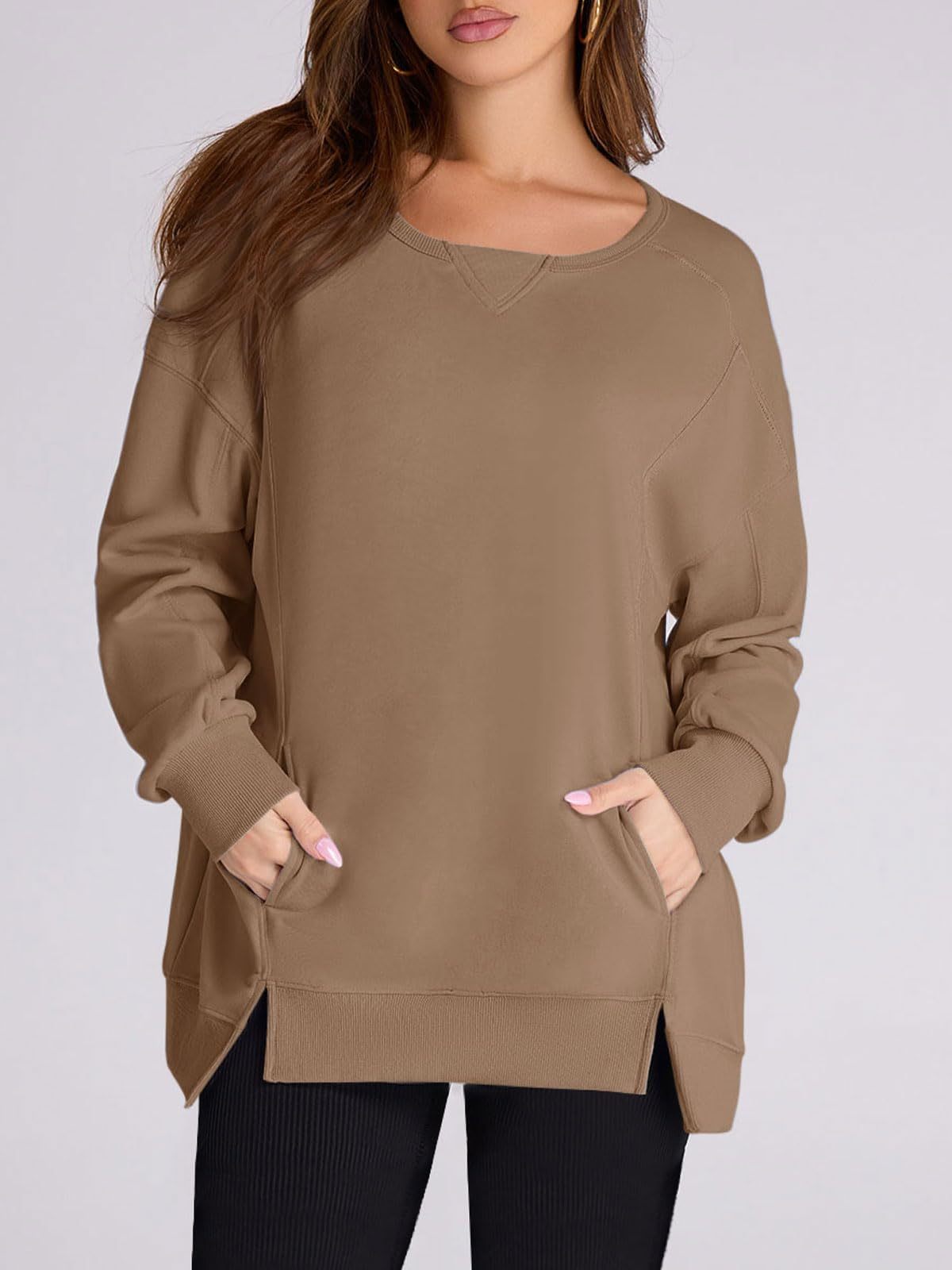 2024 FALL NEW WOMEN‘S OVERSIZED PULLOVER WITH POCKETS (BUY 2 FREE SHIPPING)