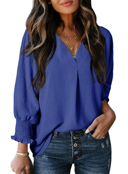 Women's Casual 3/4 Sleeve V Neck-Basic Tops (Buy 2 Free Shipping)