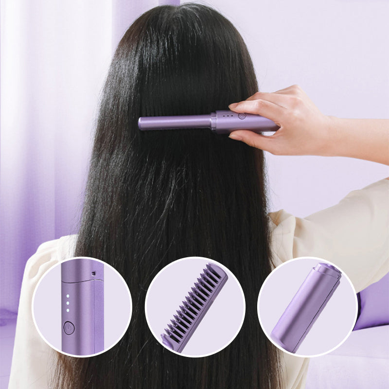 Mini plancha de pelo recargable