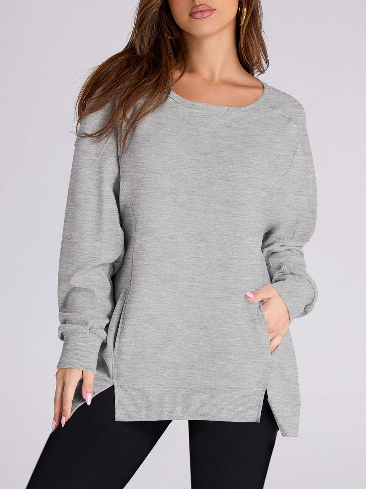 2024 FALL NEW WOMEN‘S OVERSIZED PULLOVER WITH POCKETS (BUY 2 FREE SHIPPING)