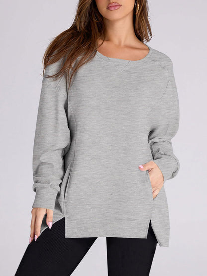 2024 FALL NEW WOMEN‘S OVERSIZED PULLOVER WITH POCKETS