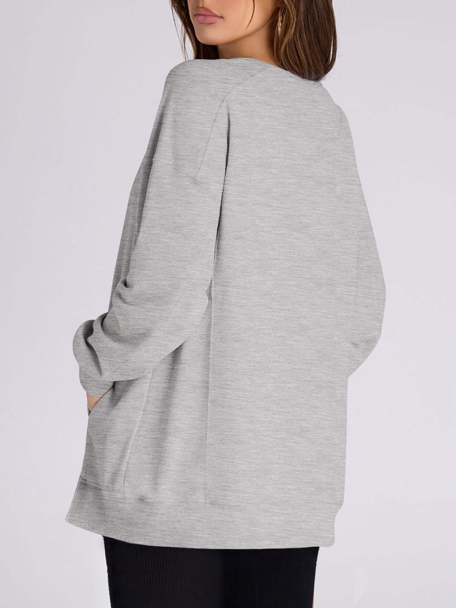 2024 FALL NEW WOMEN‘S OVERSIZED PULLOVER WITH POCKETS (BUY 2 FREE SHIPPING)