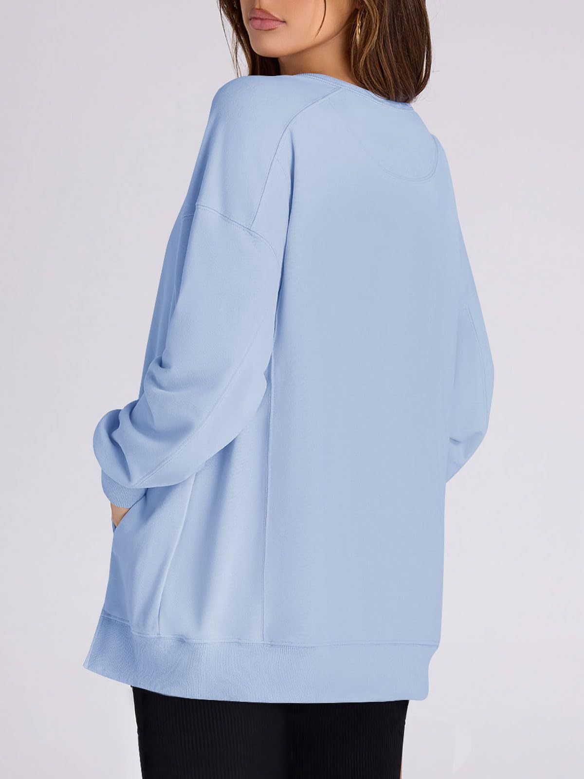 2024 FALL NEW WOMEN‘S OVERSIZED PULLOVER WITH POCKETS