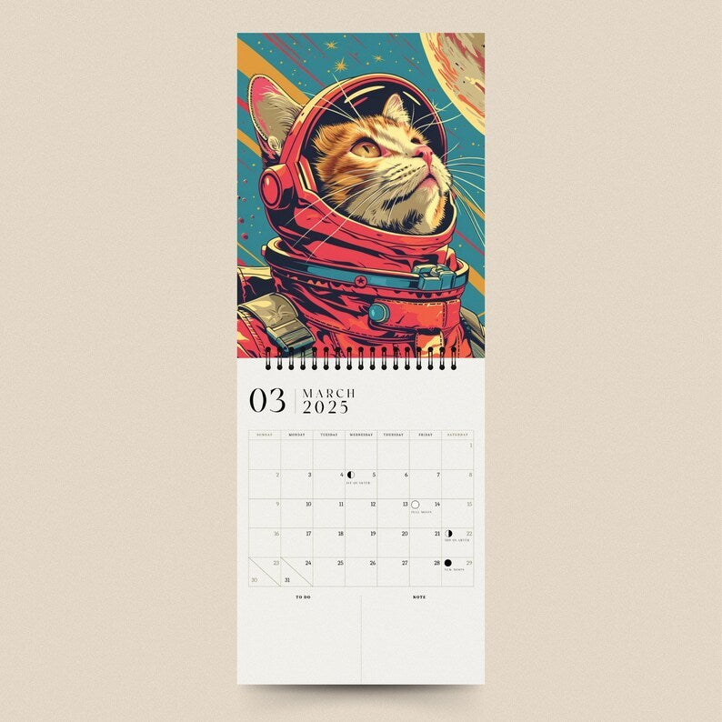 👩‍🚀Space Cats 2025 Calendar😺