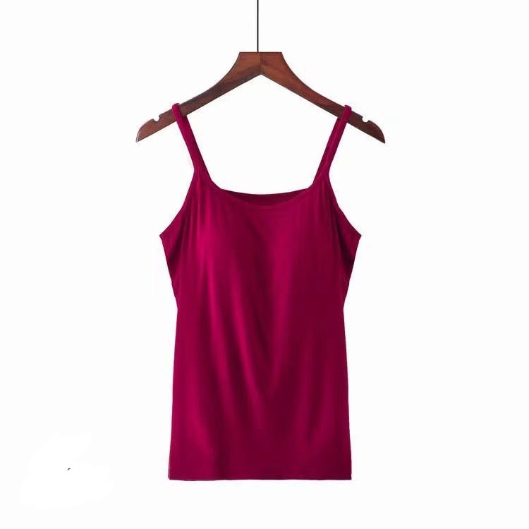 🔥 Loose-fitting Tank Top With Built-in Bra