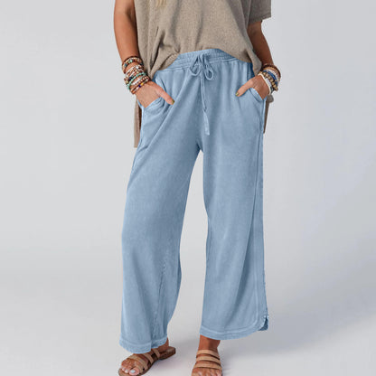 So Comfy Wide Leg Pant Cropped Length (buy 2 free shipping)