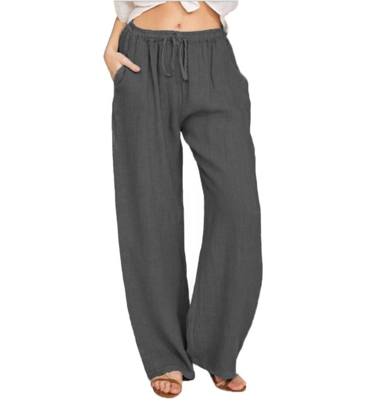 Women's Cotton Linen casual wide-leg pants (Buy 2 Free Shipping)