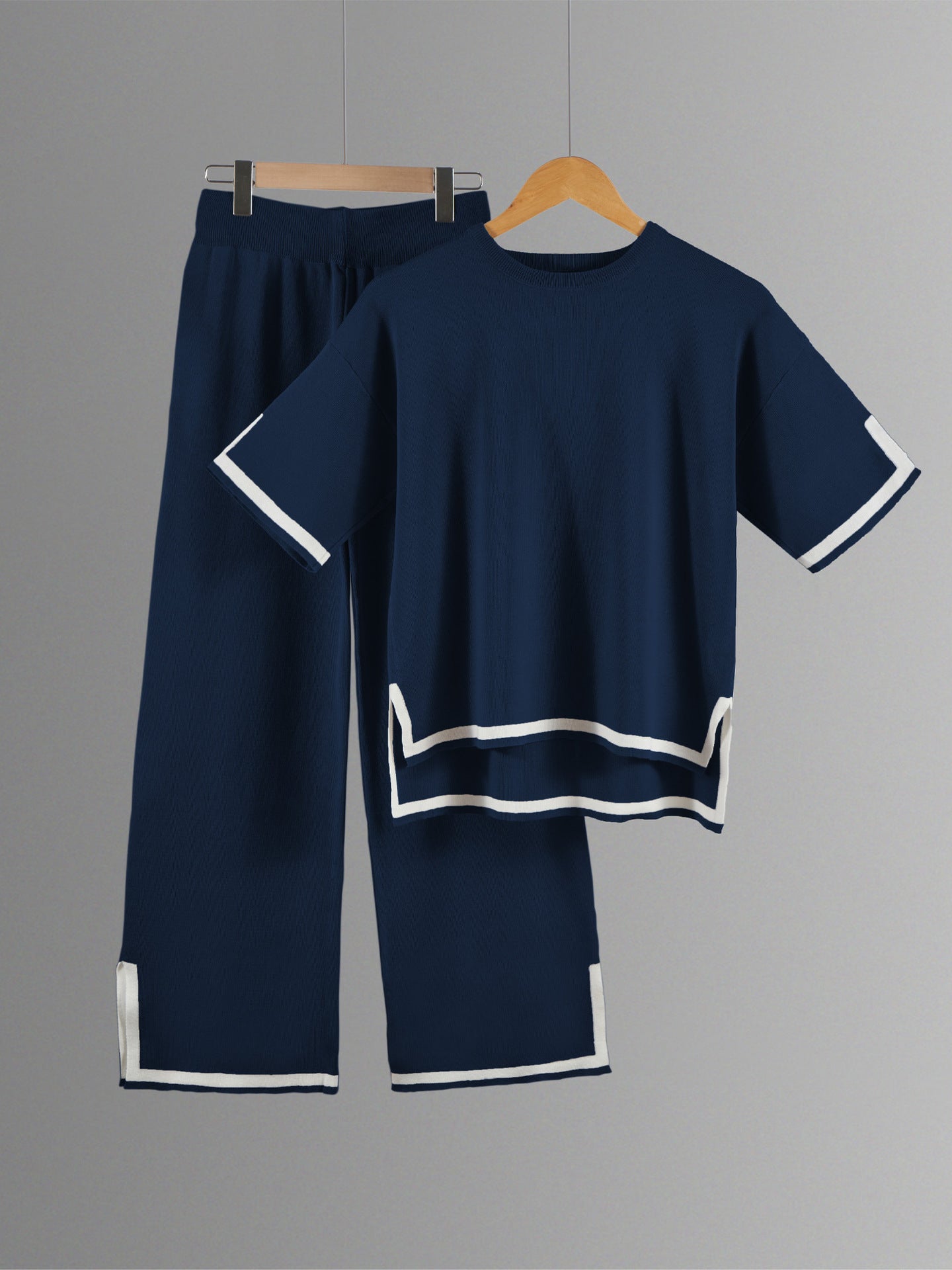 Classy Elastic Knit Lounge Set