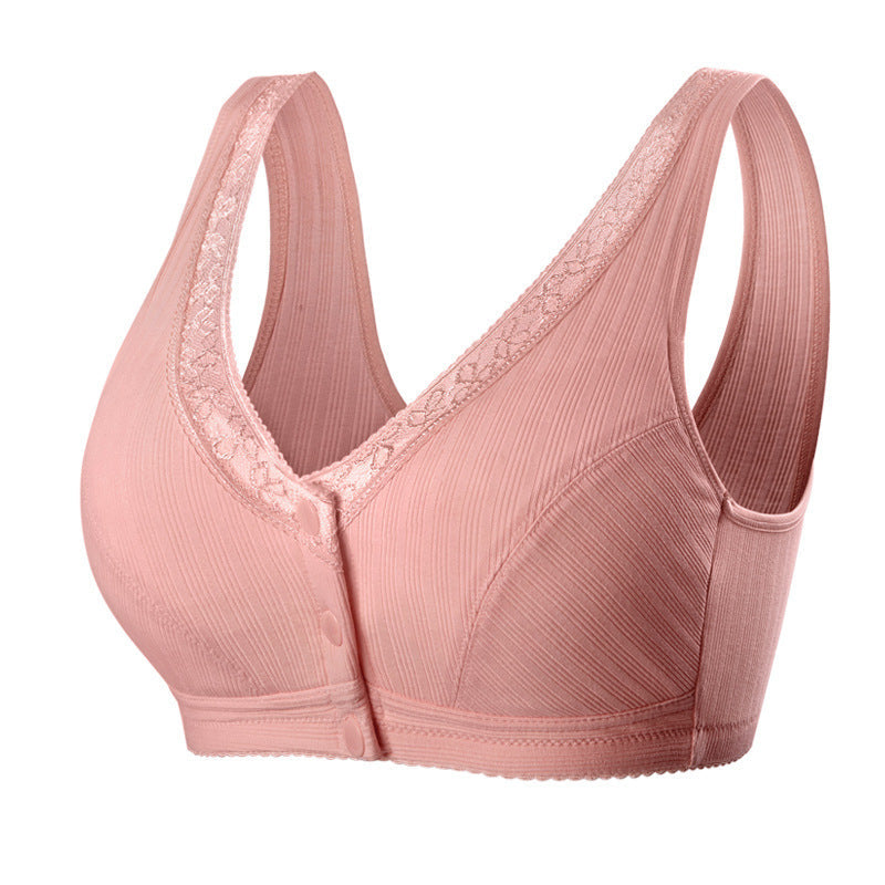BUY 1 GET 2 FREE(Please add 3 pcs to cart)-Pure Cotton Non-steel Ring Breathable Comfortable Bra