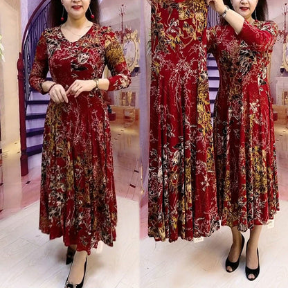 💥Hot sale 52% off women’s elegant V-neck floral dress👗