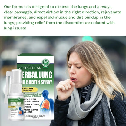 🔥Buy 1 Get 1 Free- RESPICLEAN™️ Herbal Lung and Breath Spray