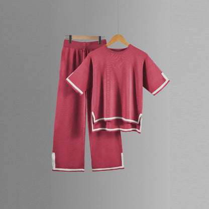 Classy Elastic Knit Lounge Set