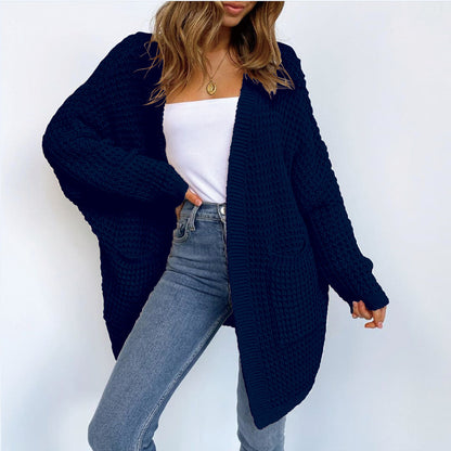 Knit Cardigan Loose Woven Oversized Long Coat