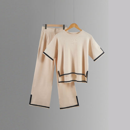 Classy Elastic Knit Lounge Set