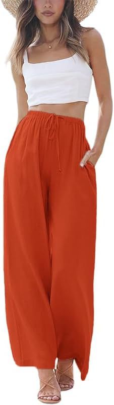 🔥 Women's Cotton and Linen Wide Leg Pants (Buy 2 Free Shipping) 🔥