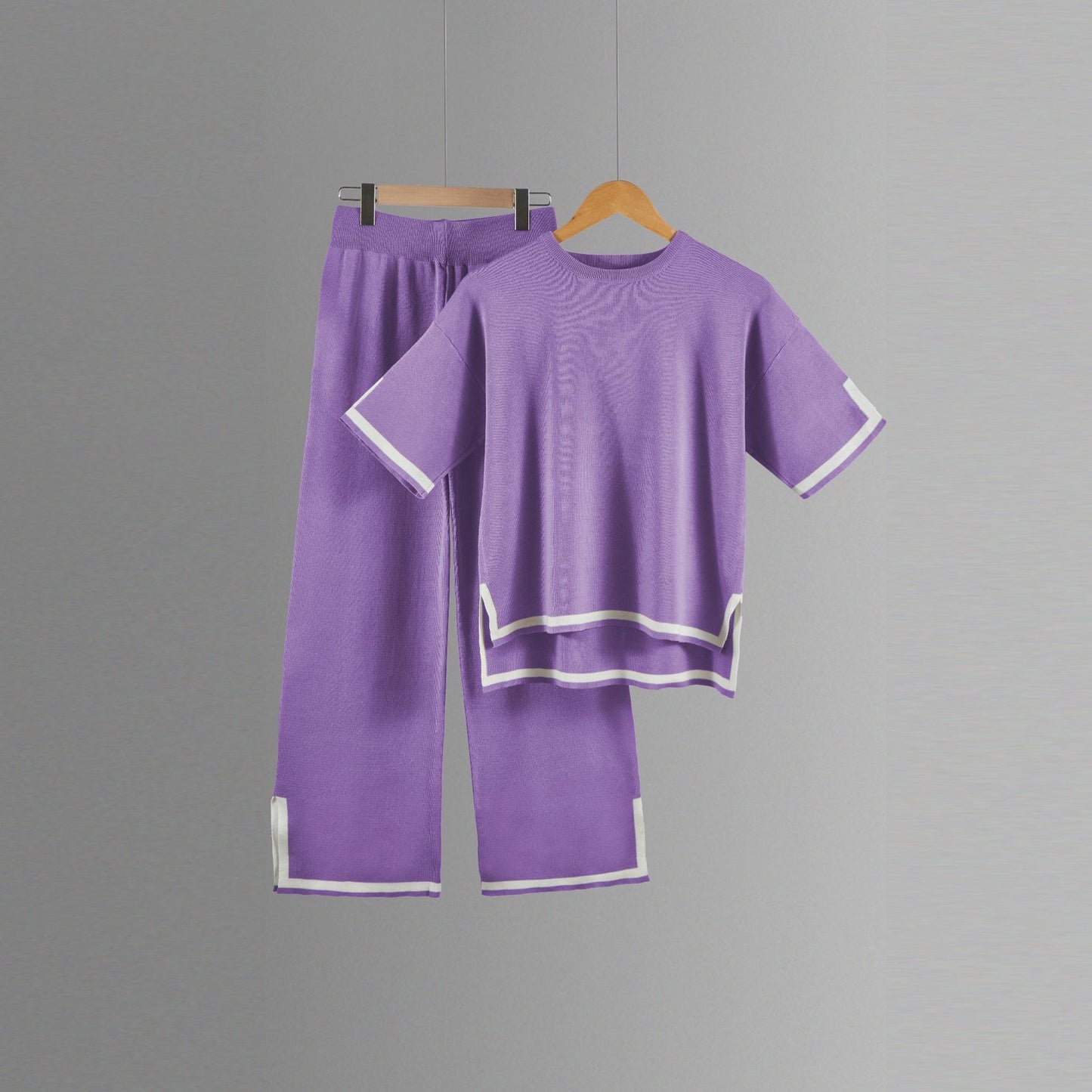 Classy Elastic Knit Lounge Set