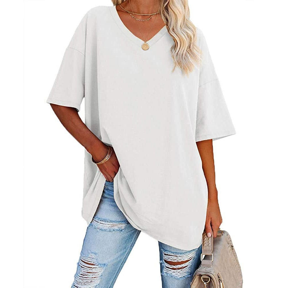 🌷2024 Summer Hot Sale🌷Ladies V-Neck T-Shirt 🔥 (Buy 2 Free Shipping)