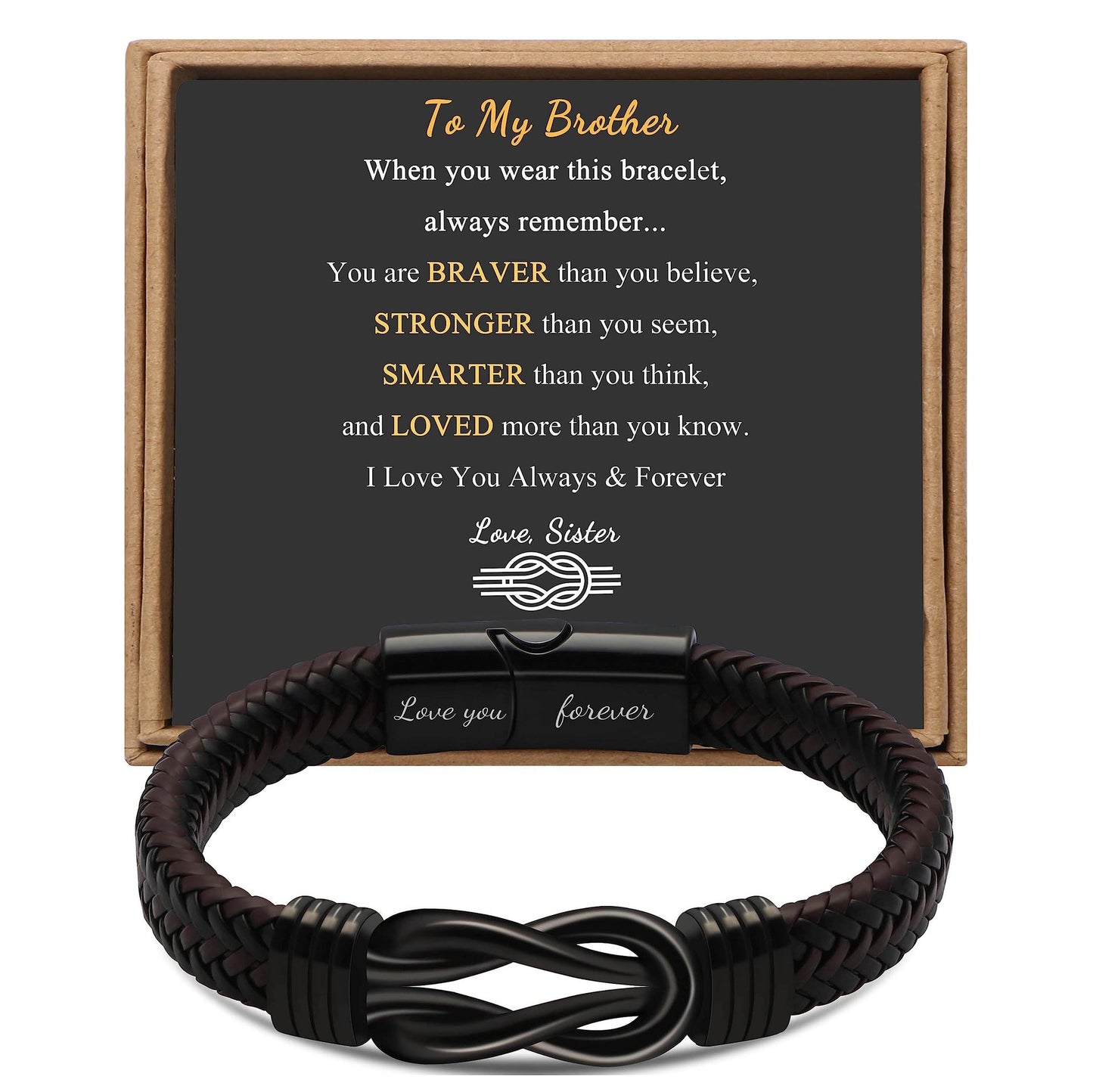 Regalo para hombres pulsera infinita 