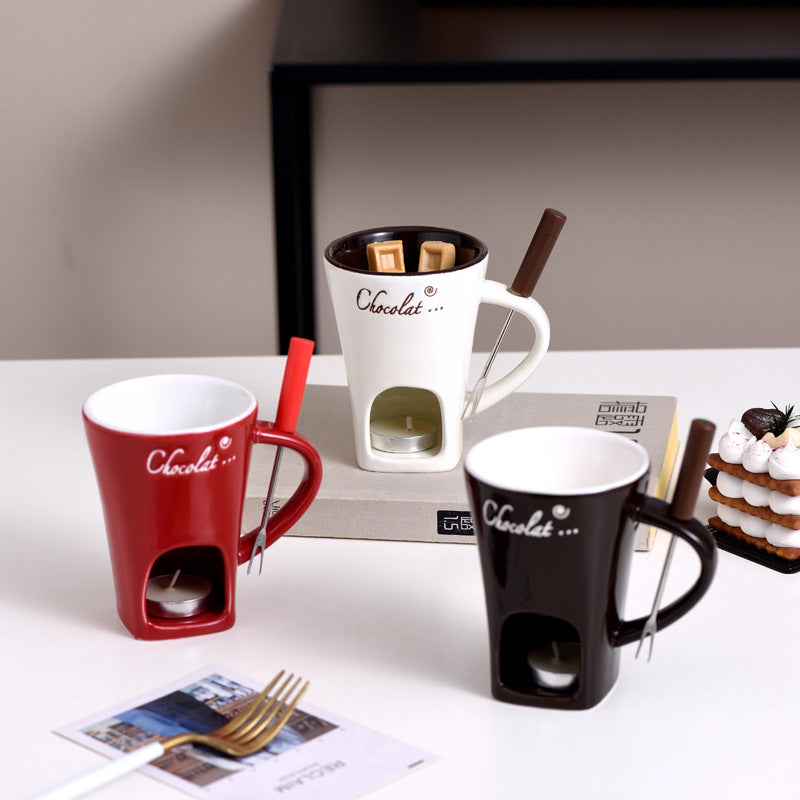 Multi-Functional Ceramic Fondue Mug