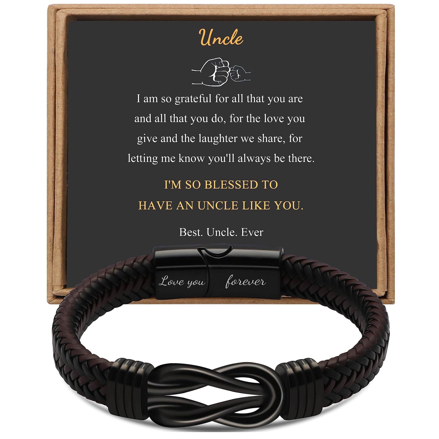 Regalo para hombres pulsera infinita 