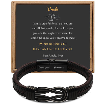 Regalo para hombres pulsera infinita 