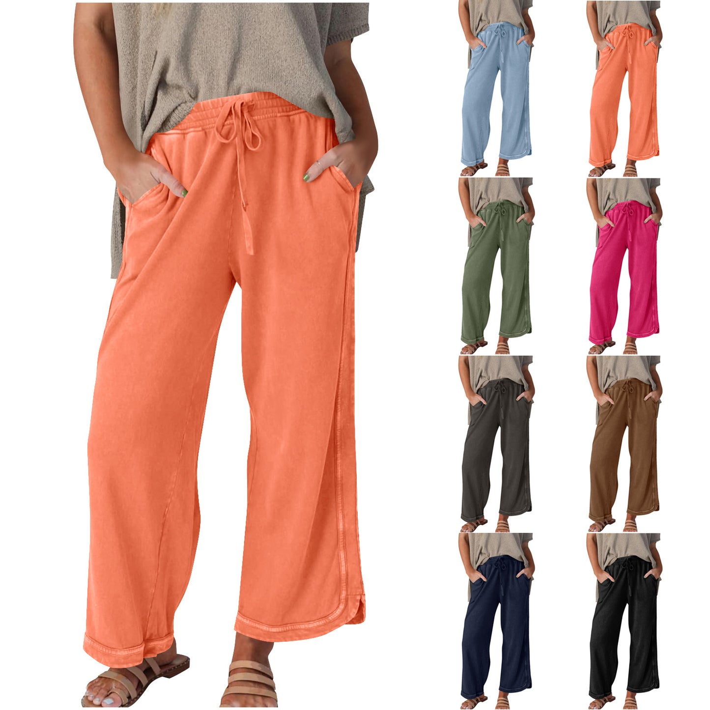 So Comfy Wide Leg Pant Cropped Length (buy 2 free shipping)