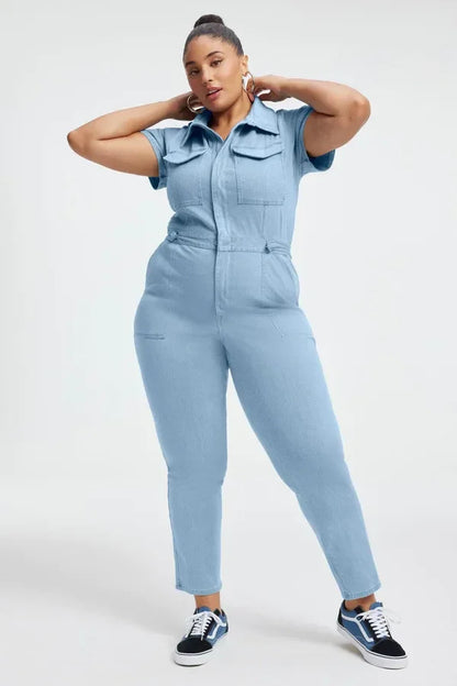 Skinny Bootcut Denim Jumpsuit(Buy 2 Free Shipping)