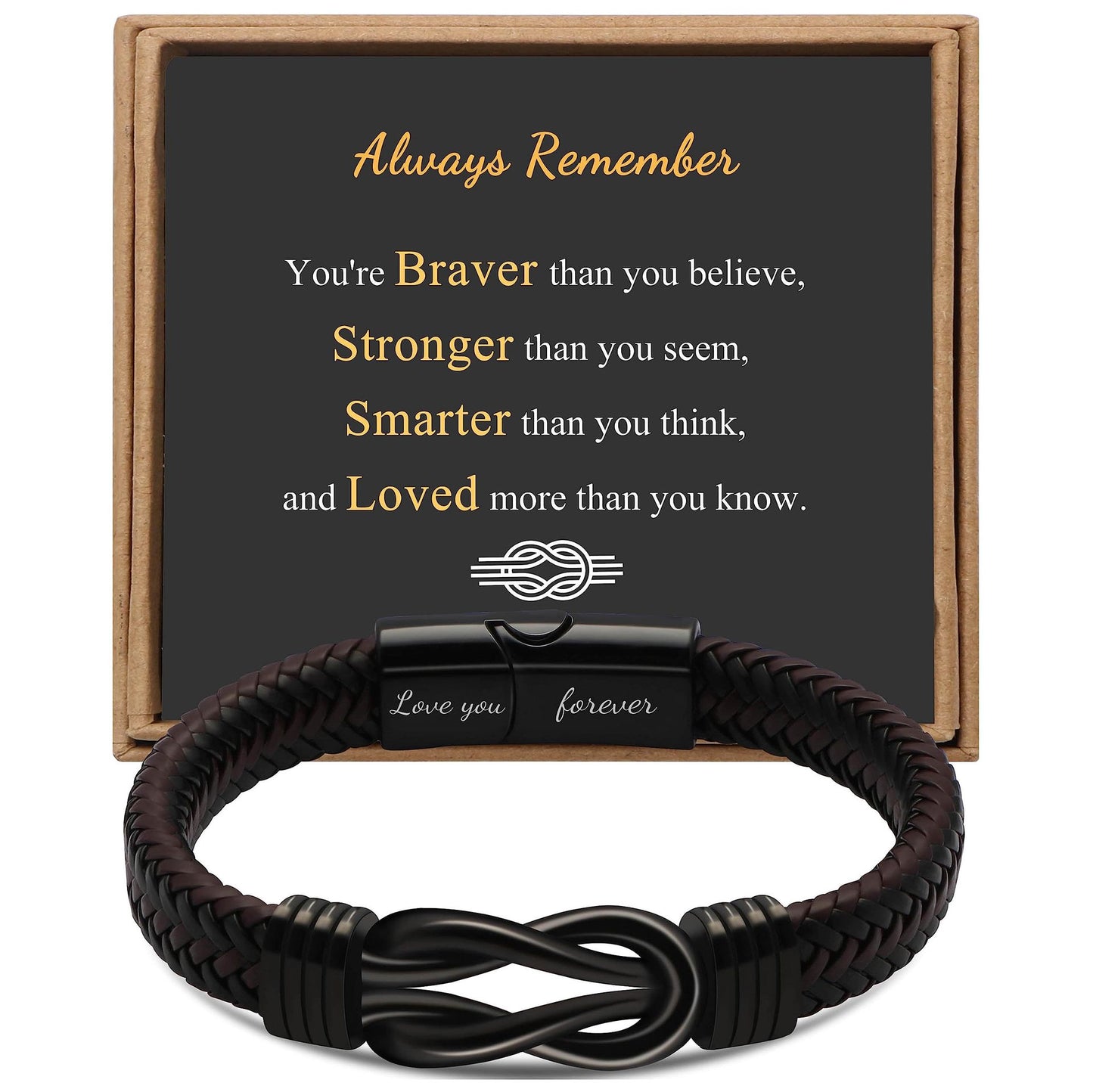 Regalo para hombres pulsera infinita 