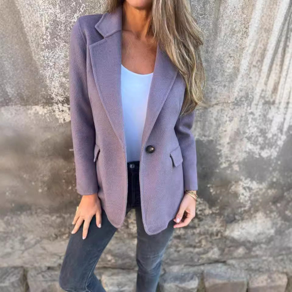 🔥 Women's Lapel Long Sleeve Casual Jacket