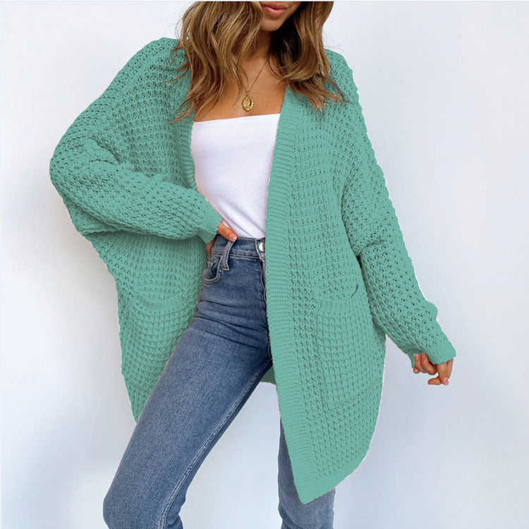 Knit Cardigan Loose Woven Oversized Long Coat