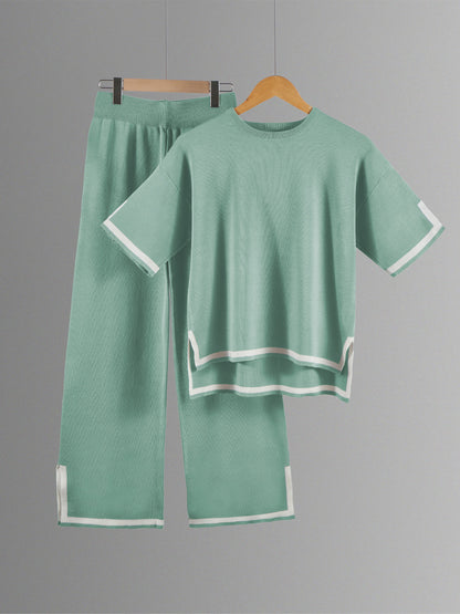 Classy Elastic Knit Lounge Set