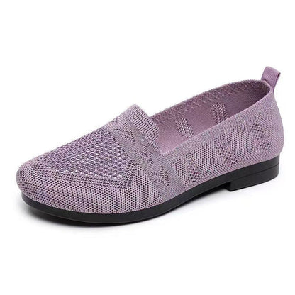 Weaving Breathable Loafers Comfortable Walking Casual Flats Shoes