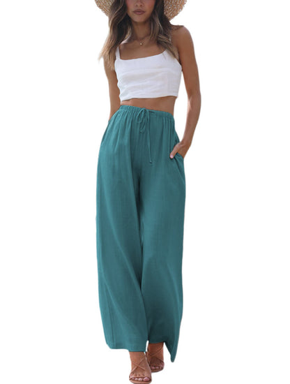 🔥 Women's Cotton and Linen Wide Leg Pants (Buy 2 Free Shipping) 🔥