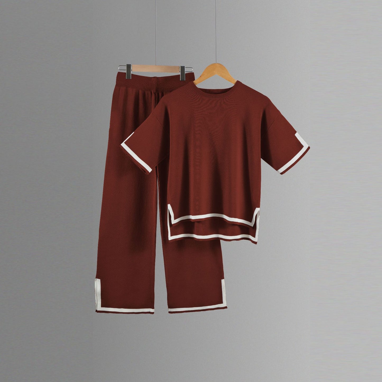 Classy Elastic Knit Lounge Set