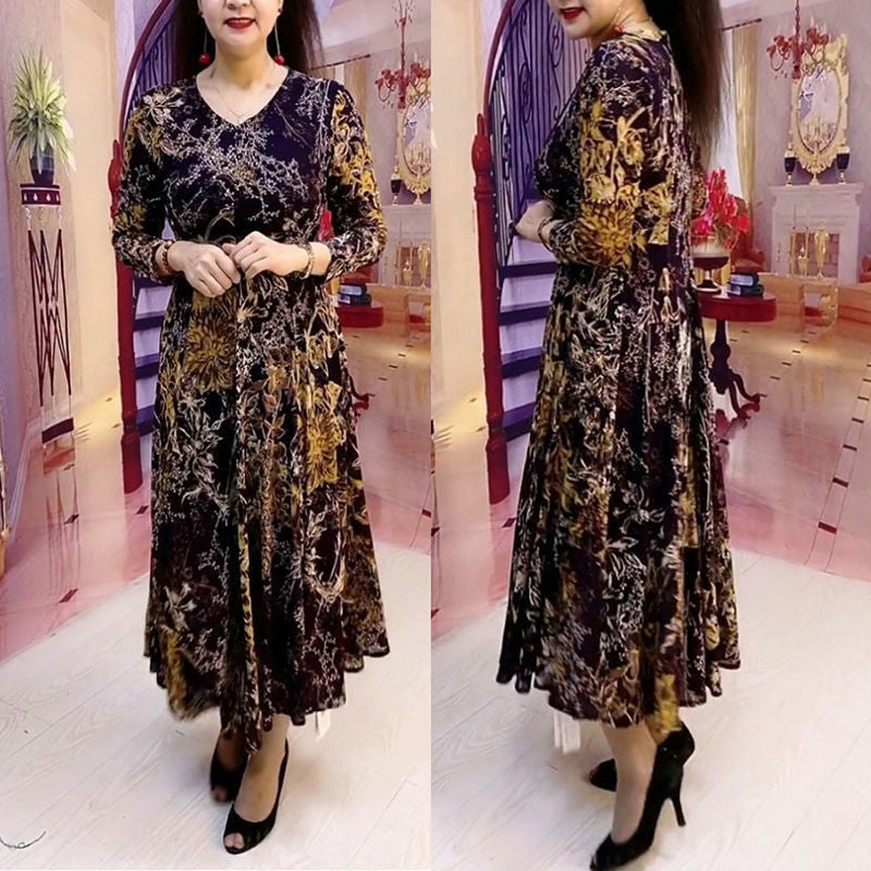 💥Hot sale 52% off women’s elegant V-neck floral dress👗