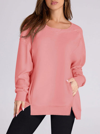 2024 FALL NEW WOMEN‘S OVERSIZED PULLOVER WITH POCKETS