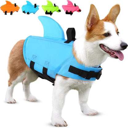 Gilet de sauvetage pour chien Shark - Gardez votre animal en sécurité et élégant dans l'eau 