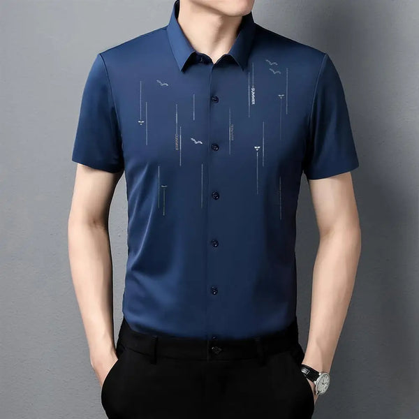 CHEMISE AFFAIRE EN SOIE GLACE POUR HOMMES