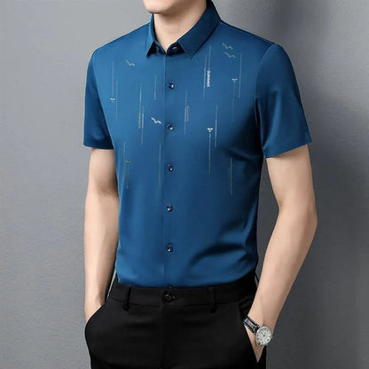 CHEMISE AFFAIRE EN SOIE GLACE POUR HOMMES