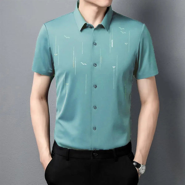 CHEMISE AFFAIRE EN SOIE GLACE POUR HOMMES