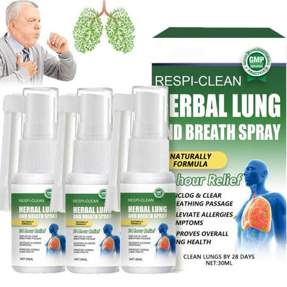 🔥Buy 1 Get 1 Free- RESPICLEAN™️ Herbal Lung and Breath Spray