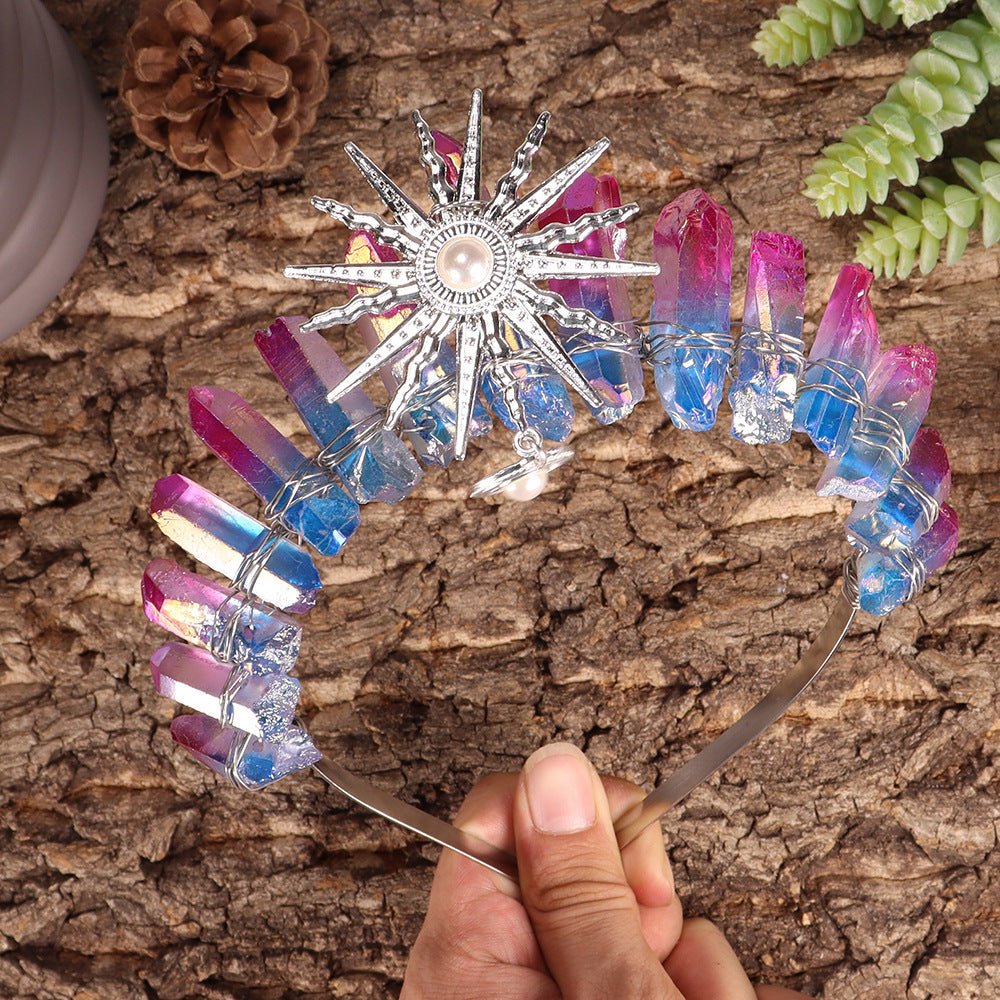 HANDMADE NATURAL CRYSTAL CROWN