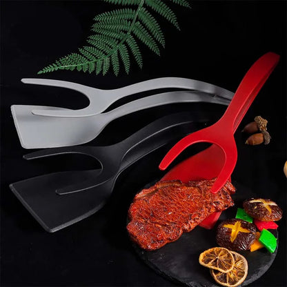 2 IN 1 FLIP SPATULA TONGS