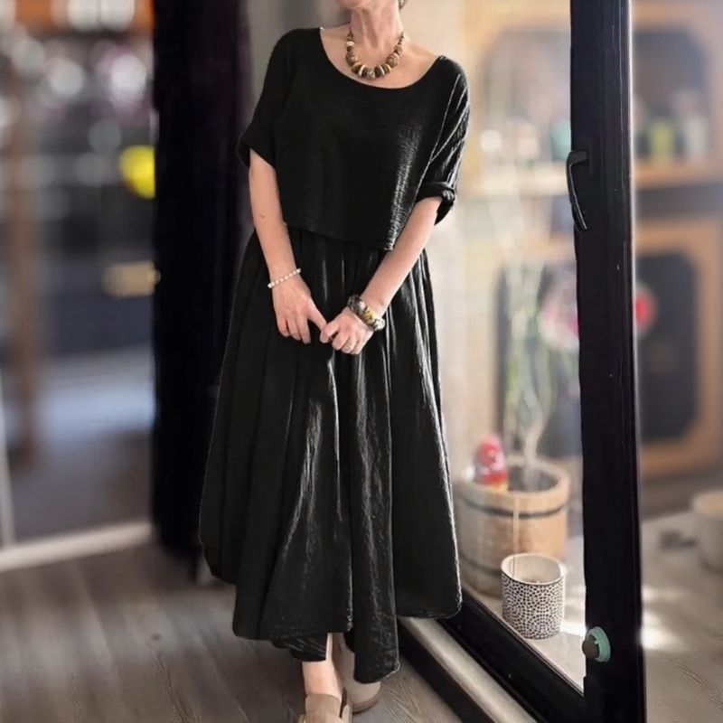 Cotton Linen Set with Layered Style / Two Pieces, Charm that Transcends Borders!