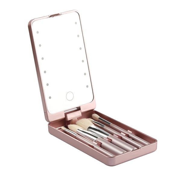 💖Year-end Promotion 70% OFF💖Travel Makeup Brush Set with LED light