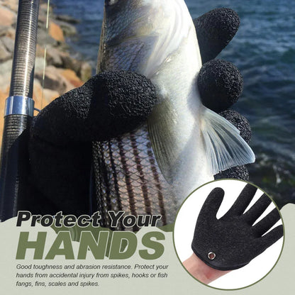 Guantes de pesca antideslizantes para proteger la mano