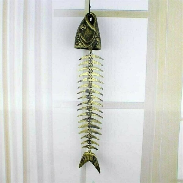 (🔥HOT SALE NOW 49% OFF) - Metal Fish Bone Wind Chimes